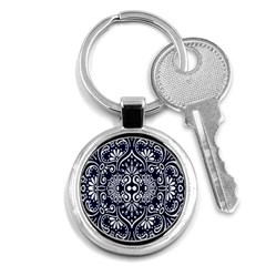 Mandala Pattern Key Chain (round) by designsbymallika