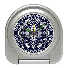 Mandala Pattern Travel Alarm Clock by designsbymallika