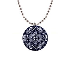 Mandala Pattern 1  Button Necklace by designsbymallika