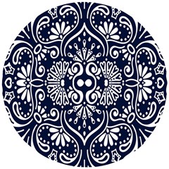 Mandala Pattern Wooden Puzzle Round