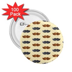 Beard Pattern 2 25  Buttons (100 Pack)  by designsbymallika