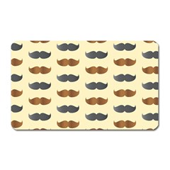 Beard Pattern Magnet (rectangular) by designsbymallika