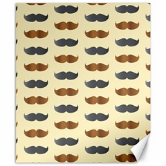 Beard Pattern Canvas 8  X 10  by designsbymallika