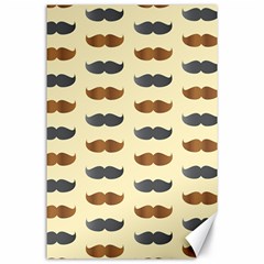 Beard Pattern Canvas 24  X 36  by designsbymallika