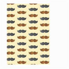 Beard Pattern Large Garden Flag (two Sides) by designsbymallika