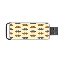 Beard Pattern Portable Usb Flash (one Side) by designsbymallika