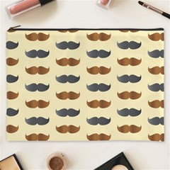 Beard Pattern Cosmetic Bag (xxxl) by designsbymallika