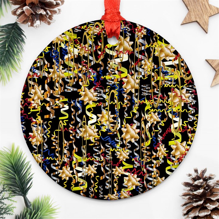 Festive And Celebrate In Good Style Ornament (Round)