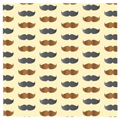 Beard Pattern Wooden Puzzle Square