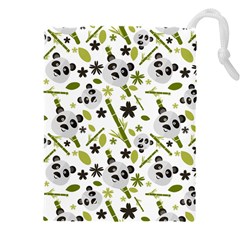 Panda Love Drawstring Pouch (5xl) by designsbymallika