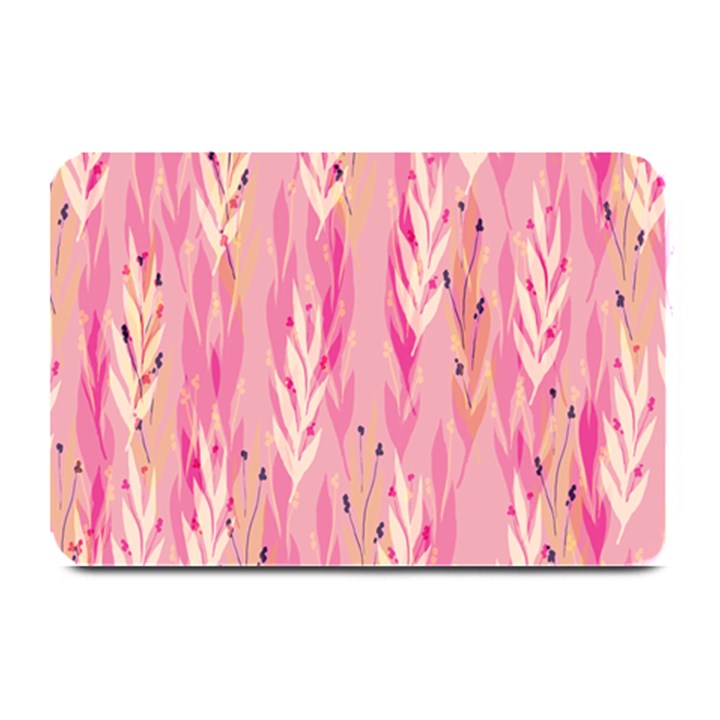 pink leaf pattern Plate Mats