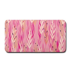 Pink Leaf Pattern Medium Bar Mats