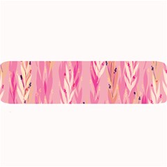 Pink Leaf Pattern Large Bar Mats