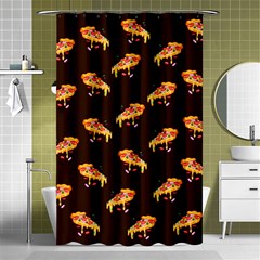 Pizza Is Love Shower Curtain 48  X 72  (small)  by designsbymallika