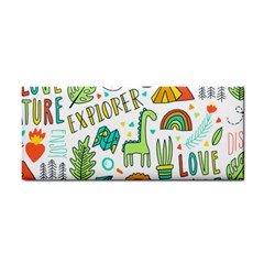 Traveller Explorer Hand Towel by designsbymallika