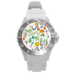 Traveller Explorer Round Plastic Sport Watch (l) by designsbymallika