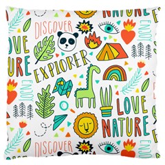 Traveller Explorer Large Cushion Case (two Sides) by designsbymallika