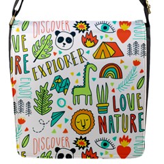 Traveller Explorer Flap Closure Messenger Bag (s) by designsbymallika