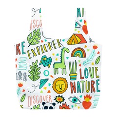 Traveller Explorer Full Print Recycle Bag (l) by designsbymallika