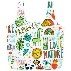 Traveller Explorer Full Print Recycle Bag (xl) by designsbymallika