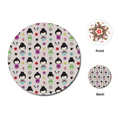 Russian Doll Playing Cards Single Design (round) by designsbymallika