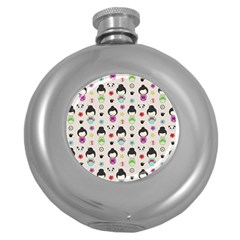 Russian Doll Round Hip Flask (5 Oz) by designsbymallika