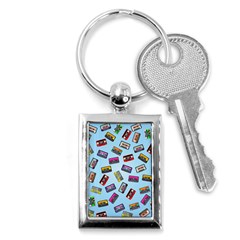 Retro Look Key Chain (rectangle) by designsbymallika