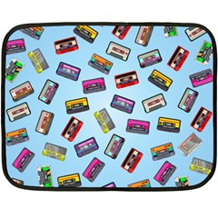 Retro Look Double Sided Fleece Blanket (mini)  by designsbymallika