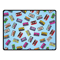 Retro Look Double Sided Fleece Blanket (small)  by designsbymallika