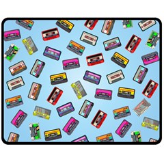 Retro Look Double Sided Fleece Blanket (medium)  by designsbymallika