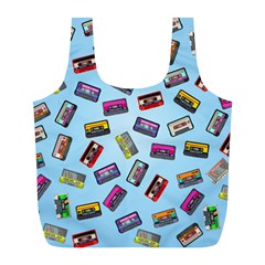 Retro Look Full Print Recycle Bag (l) by designsbymallika