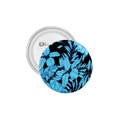 Blue Winter Tropical Floral Watercolor 1 75  Buttons