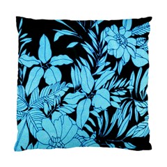 Blue Winter Tropical Floral Watercolor Standard Cushion Case (two Sides) by dressshop