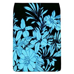 Blue Winter Tropical Floral Watercolor Removable Flap Cover (l)