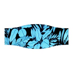 Blue Winter Tropical Floral Watercolor Stretchable Headband