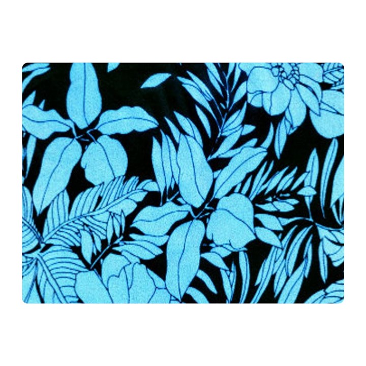 Blue Winter Tropical Floral Watercolor Double Sided Flano Blanket (Mini) 