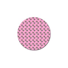 Patchwork Heart Pink Golf Ball Marker by snowwhitegirl