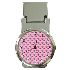 Patchwork Heart Pink Money Clip Watches by snowwhitegirl