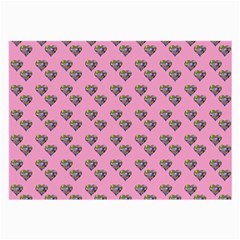 Patchwork Heart Pink Large Glasses Cloth (2 Sides) by snowwhitegirl