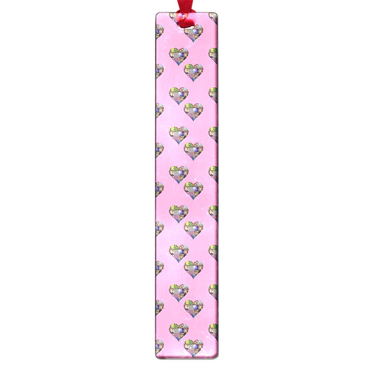 Patchwork Heart Pink Large Book Marks