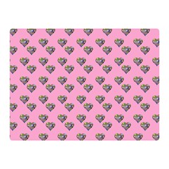 Patchwork Heart Pink Double Sided Flano Blanket (mini)  by snowwhitegirl