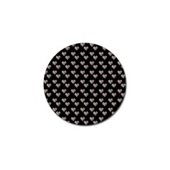 Patchwork Heart Black Golf Ball Marker (10 Pack) by snowwhitegirl