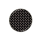 Patchwork Heart Black Hat Clip Ball Marker Front