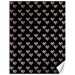 Patchwork Heart Black Canvas 12  x 16  11.86 x15.41  Canvas - 1