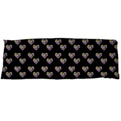 Patchwork Heart Black Body Pillow Case (dakimakura) by snowwhitegirl