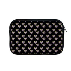 Patchwork Heart Black Apple Macbook Pro 13  Zipper Case by snowwhitegirl