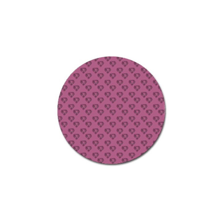 Heart Face Mauve Golf Ball Marker (4 pack)