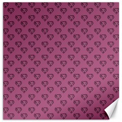 Heart Face Mauve Canvas 20  x 20 