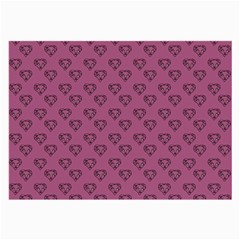 Heart Face Mauve Large Glasses Cloth (2 Sides)