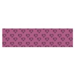 Heart Face Mauve Satin Scarf (Oblong) Front